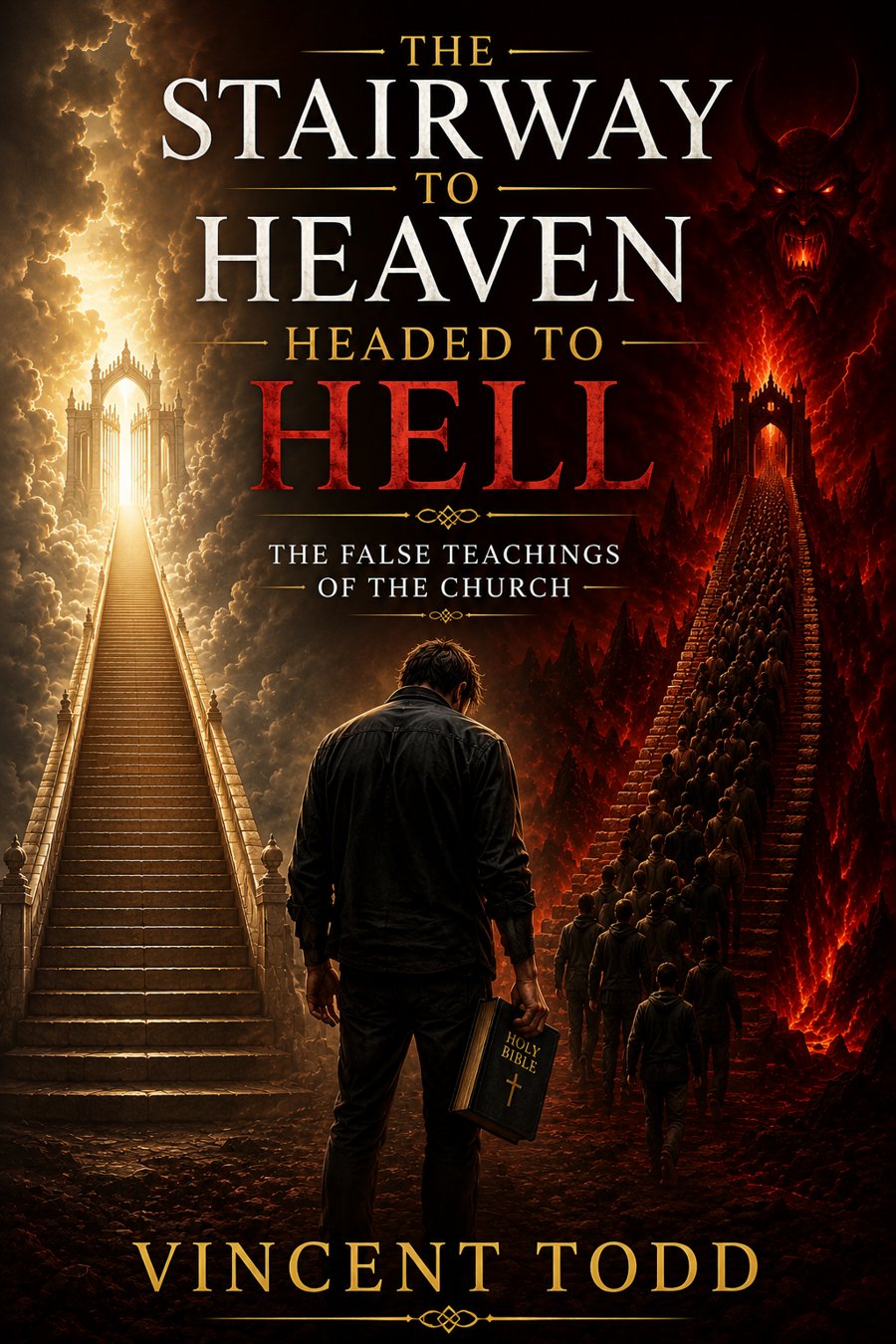 The Stairway to Heaven Headed to Hell: The False Teachings Of The Church — book cover
